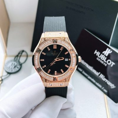 Đồng hồ Hublot máy Nhật nữ giá rẻ Super Fake 11 King Gold