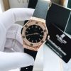 Đồng hồ Hublot máy Nhật nữ giá rẻ Super Fake 11 King Gold