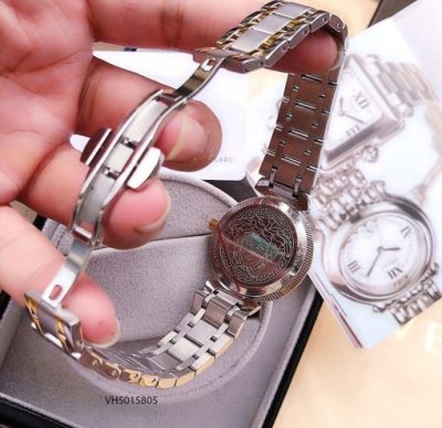 Mẫu đồng hồ cặp Versace nữ đẹp dây kim loại cao cấp giá rẻ tại tphcm