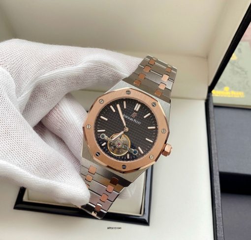 API50151041-nau-3 Đồng Hồ Audemars Piguet Royal Oak dây thép cao cấp
