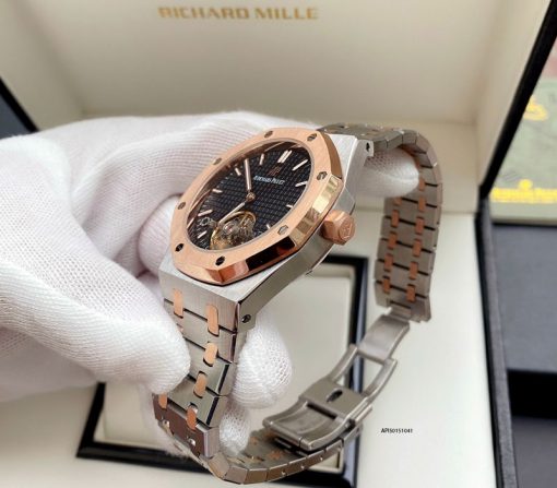 API50151041-nau-4 Đồng Hồ Audemars Piguet Royal Oak dây thép cao cấp