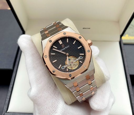 API50151041-nau-9 Đồng Hồ Audemars Piguet Royal Oak dây thép cao cấp