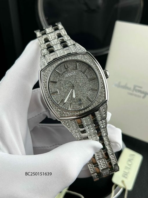 BC250151639-bulova-98B296-(6) Đồng hồ Bulova 98B296 Nam chính hãng dây viền đính full đá