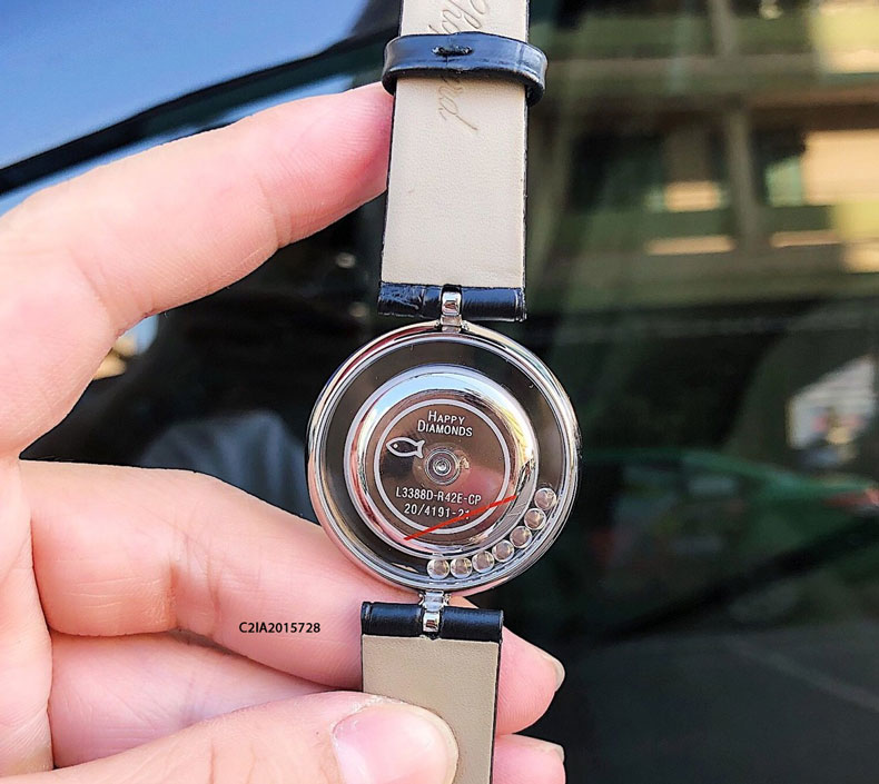 đồng hồ chopard happy diamonds nữ dây da