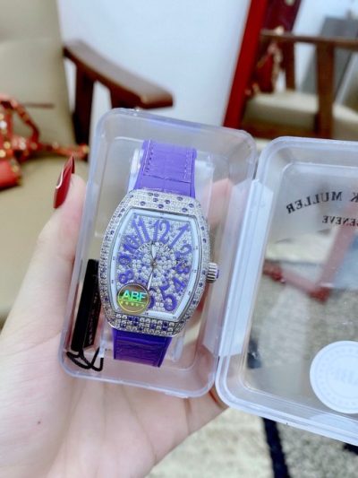 Đồng hồ Franck Muller nữ màu tím