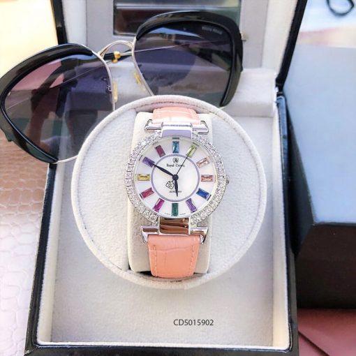 Đồng hô nữ Royal Crown 6413 viền đá xoay cao cấp giá rẻ Đồng hô nữ Royal Crown 6413 viền đá xoay cao cấp giá rẻ