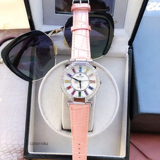 Đồng hô nữ Royal Crown 6413 viền đá xoay cao cấp giá rẻ Đồng hô nữ Royal Crown 6413 viền đá xoay cao cấp giá rẻ