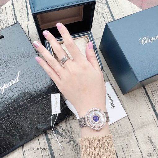 Đồng hồ đeo tay nữ Chopard dòng Happy Diamond replica 1:1 Đồng hồ đeo tay nữ Chopard dòng Happy Diamond replica 1:1