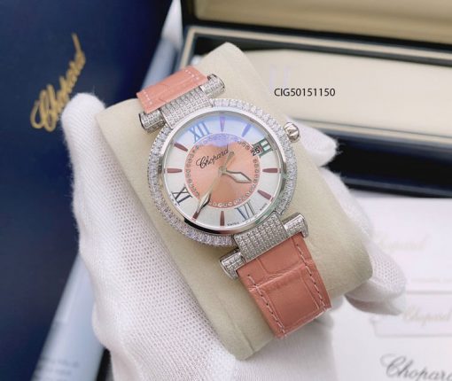 CIG50151150-Chopard-da-hong-2 Đồng hồ nữ Chopard Imperiale dây da cao cấp