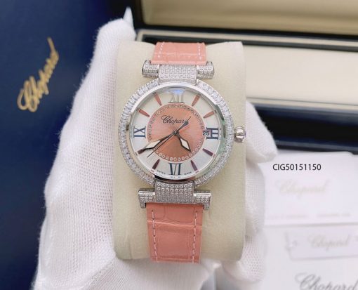 CIG50151150-Chopard-da-hong-3 Đồng hồ nữ Chopard Imperiale dây da cao cấp