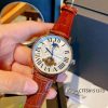 Đồng hồ Cartier chạy cơ tự động nam dây da màu nâu
