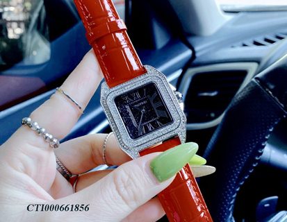 cti000661856-cartier-nu-day-da-vien-da-11-413x320-1 Đồng Hồ Cartier nữ dây da đỏ vân viền đá cao cấp