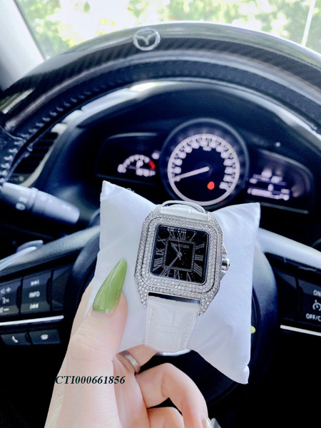 CTI000661856-CARTIER-nữ-dây-da-viền-đá-(2) Đồng Hồ Cartier nữ dây da trắng vân viền đá cao cấp