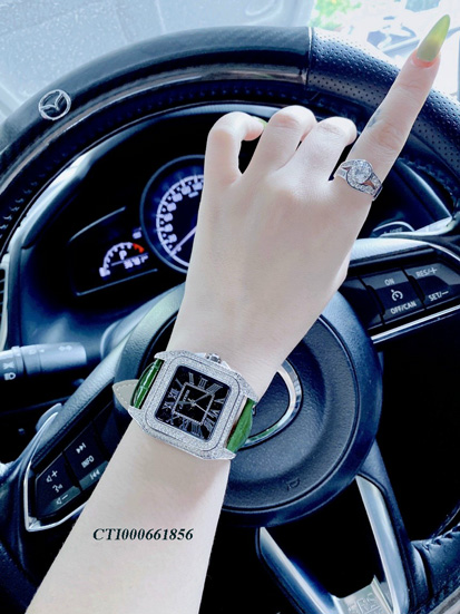 CTI000661856-CARTIER-nữ-dây-da-viền-đá-(28) Đồng Hồ Cartier nữ dây da xanh vân viền đá cao cấp