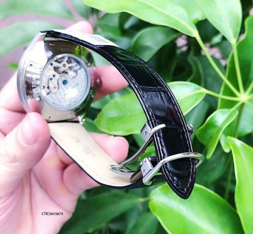 Đồng Hồ Cartier Automatic Nam dây da đen cao cấp Đồng Hồ Cartier Automatic Nam dây da đen cao cấp