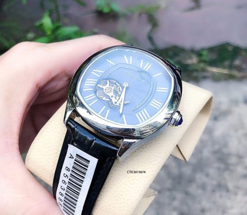 Đồng Hồ Cartier Automatic Nam dây da đen cao cấp Đồng Hồ Cartier Automatic Nam dây da đen cao cấp
