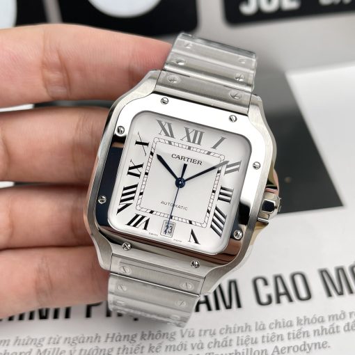 Đồng hồ Cartier Santos De Cartier nam Fake Thụy Sỹ Đồng hồ Cartier Santos De Cartier nam Fake Thụy Sỹ