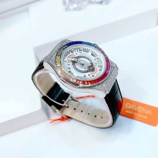 Đồng hồ Davena đính full đá Đồng hồ Davena đính full đá