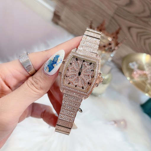 Đồng hồ Davena nữ mặt đá xoay Đồng hồ Davena nữ mặt đá xoay