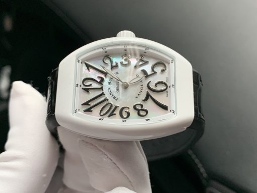 Đồng hồ Franck Muller nữ dây cao su màu đen Đồng hồ Franck Muller nữ dây cao su màu đen