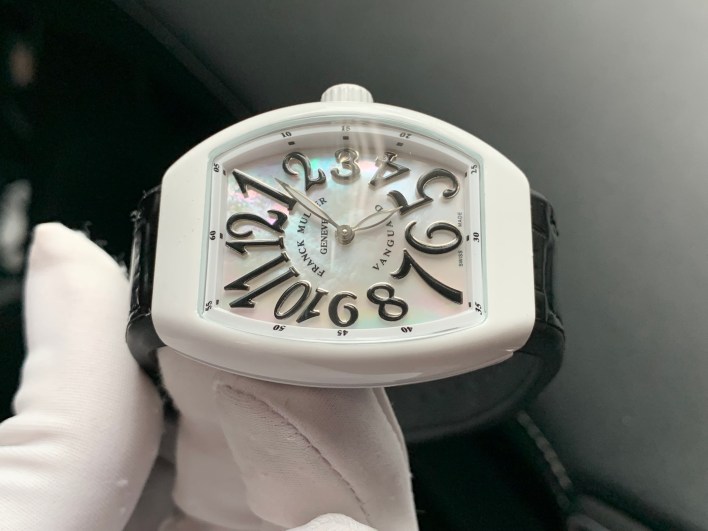 Đồng hồ Franck Muller nữ dây cao su màu đen