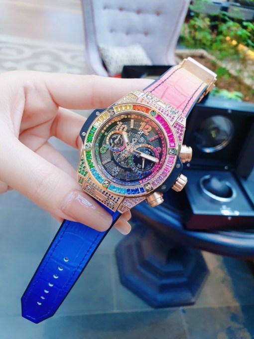Đồng hồ Hublot đính đá máy cơ Đồng hồ Hublot đính đá máy cơ