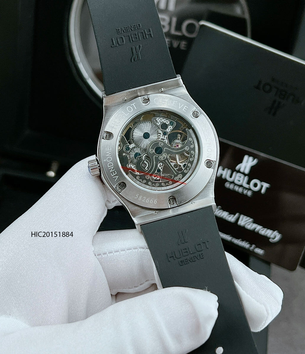 Đồng hồ Hublot nam máy cơ đính đá dây cao su cao cấp