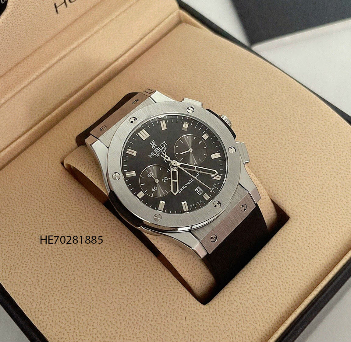 Đồng hồ Hublot Nam Chronograph dây cao su đen