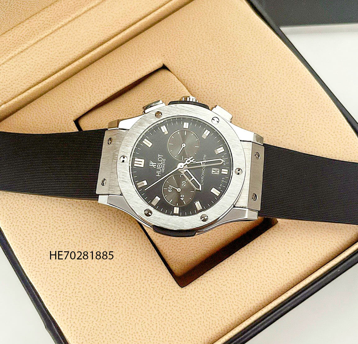 Đồng hồ Hublot Nam Chronograph dây cao su đen