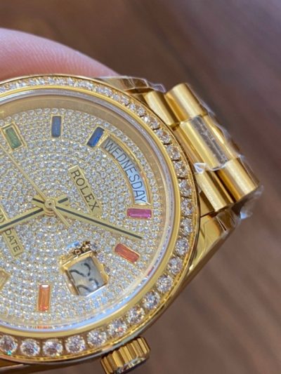 Đồng hồ nam siêu cấp Rolex Day-Date Full Diamond