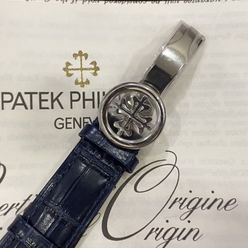 Đồng hồ Patek Philippe dây da màu xanh dương Đồng hồ Patek Philippe dây da màu xanh dương