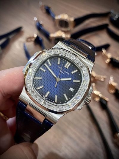 Đồng hồ Patek Philippe nam đính đá Baguette