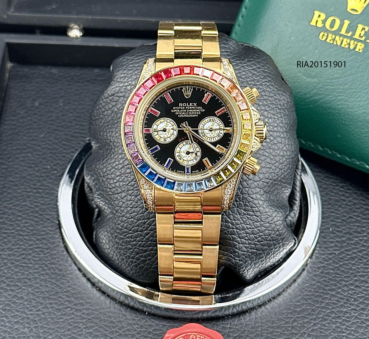 Đồng hồ Rolex Cosmograph Daytona 116598RBOW Vàng mặt đen