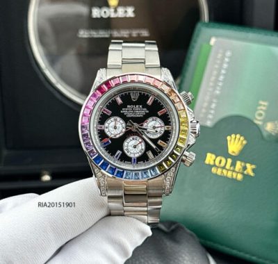 Đồng Hồ Rolex Cosmograph Daytona 116599 Cọc Số Kim Cương Mặt Số Đen