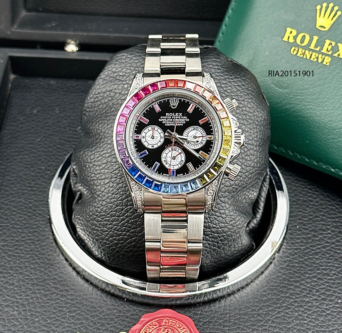 Đồng Hồ Rolex Cosmograph Daytona 116599 Cọc Số Kim Cương Mặt Số Đen