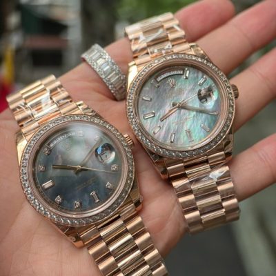 Đồng Hồ Rolex Day-Date mặt xà cừ