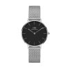 Đồng hồ Daniel Wellington Classic Petite Sterling Silver Black