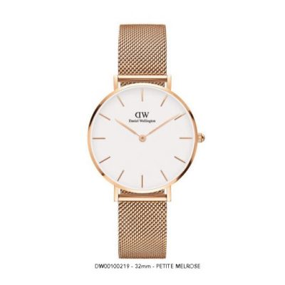 Đồng hồ Daniel wellington nữ DW00100163 Classic petite melrose rose gold white 32mm