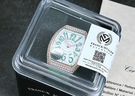 Đồng hồ nữ Franck Muller V32 ABF máy Thụy Sĩ viền đá dây xanh lá siêu cấp