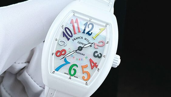 Đồng hồ nữ Franck Muller V32 ABF Color Dreams Ceramic White máy Thụy Sĩ siêu cấp