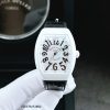 Đồng hồ nữ Franck Muller V32 ABF dây da bọc silicon màu đen