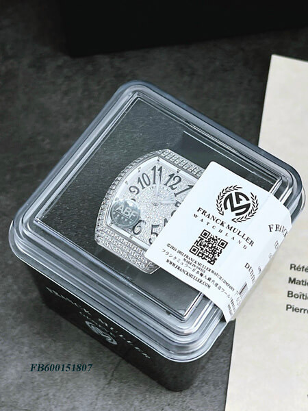 FB600151807-franck-muller-dây-đen-mặt-full-đá-(11) Đồng hồ nữ Franck Muller V32 ABF máy Thụy Sĩ dây da đen mặt full đá