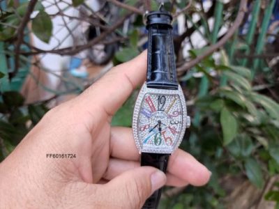 Đồng hồ Franck Muller nữ máy pin viền đính full đá cao cấp