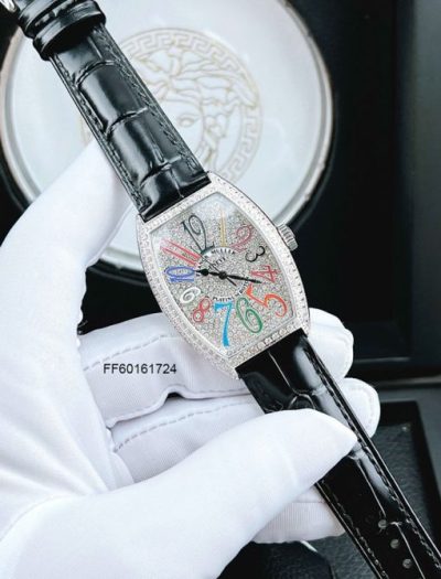 Đồng hồ Franck Muller nữ máy pin viền đính full đá cao cấp