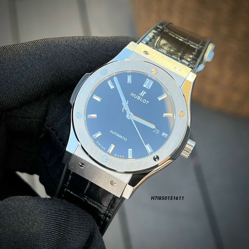 Đồng Hồ Nam Hublot Fusion Classic JJF Replica 1:1 dây da cá sấu cao cấp Thụy Sỹ