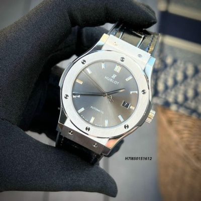 Đồng Hồ Nam Hublot Fusion Classic JJF Replica 1:1 dây da cá sấu pháp cao cấp Thụy Sỹ