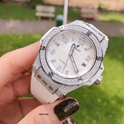 Đồng hồ hublot Big Bang Unisex máy cơ Automatic viền đính đá