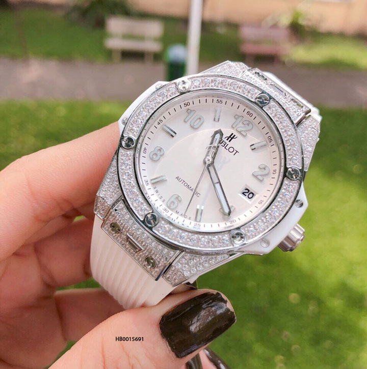 hb0015691-hublot-day-trang-38mm-4 Đồng hồ hublot Big Bang Unisex máy cơ Automatic viền đính đá