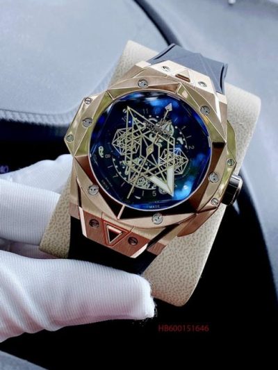 Đồng hồ Hublot Big Bang Sang Bleu II gold