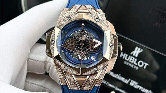 đồng hồ hublot nam cơ Big Bang Bleu II xanh cao cấp